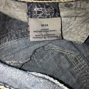 Silver Suki Capri Jeans 28 Womens